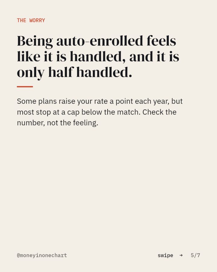 Slide 5 of 7: Being auto-enrolled feels like it is handled, and it is only half handled.